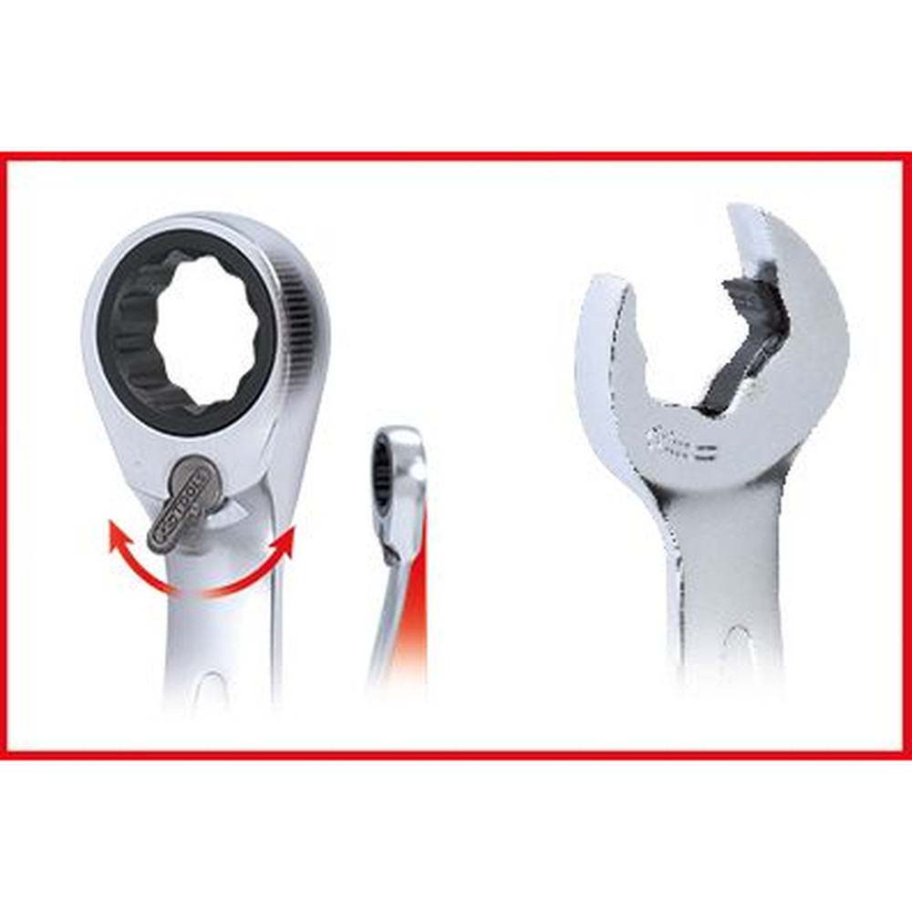 KSTOOLS DUO GEARplus Ringmaulschlüssel,Maul-Ratschenfunktion 8mm, umschaltbar Produktbild img8 L
