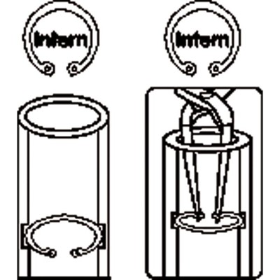 Produktbild von KSTOOLS® - Langarm-Sicherungszange für Innensicherungsringe