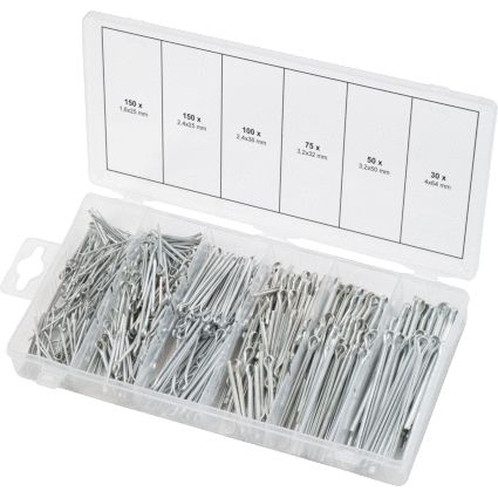 KSTOOLS Sortiment Splinte, 1,6 x 25,4mm - 4,0 x 63,5mm, 555-teilig Produktbild img7 L