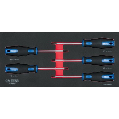 Produktbild von KSTOOLS® - SCS ERGOTORQUEplus Schraubendreher, Torx,Bohrung, 5-teilig in 1/3 Sy