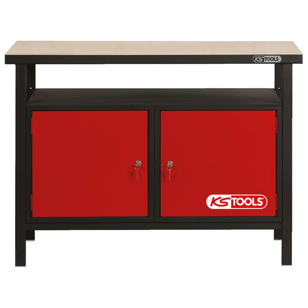 KSTOOLS Profi-Werkbank mit 2 Türen, H840xB1200xT600mm Produktbild img6 L