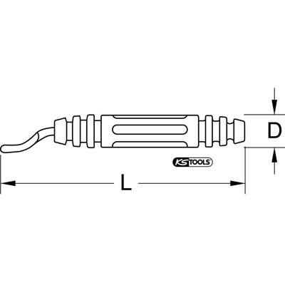 Produktbild von KSTOOLS® - Schnell-Entgrater, 88x12mm