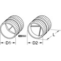 Produktbild von KSTOOLS® - Innen- und Außen-Entgrater, Kunststoff, 3-42mm