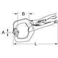 Produktbild von KSTOOLS® - Schweiß-Klammer-Gripzange beweglichen Spannbacken 0-25mm