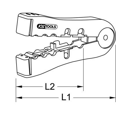 Produktbild von KSTOOLS® - Abisolierwerkzeug für Datenkabel, 2,5-12mm