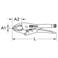 Produktbild von KSTOOLS® - Großmaul-Gripzange, 235mm