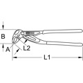 Produktbild von KSTOOLS® - Wasserpumpenzange, 61,5mm