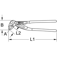 Produktbild von KSTOOLS® - Wasserpumpenzange, 61,5mm