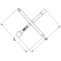 Produktbild von KSTOOLS® - Sanitär-Kreuzschlüssel, Größe 3/8"-1/2"-3/4"-1"