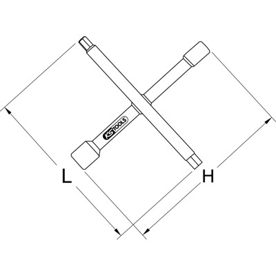 Produktbild von KSTOOLS® - Sanitär-Kreuzschlüssel, Größe 3/8"-1/2"-3/4"-1"