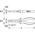 Produktbild von KSTOOLS® - ERGOTORQUE VDE Flachzange, 170mm