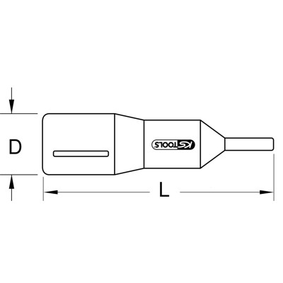 Produktbild von KSTOOLS® - 1/2" Bit-Stecknuss mit Schutzisolierung für Innensechskant-Schrauben