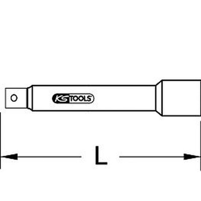 KS Tools 918.3801 Kipp-Verlängerung 3/8 – 75 Mm, Chromiert, Für Handbetrieb