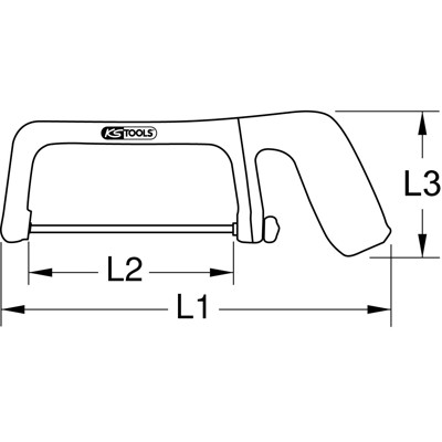 Produktbild von KSTOOLS® - Metallbügelsäge mit Schutzisolierung, 265mm