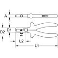 Produktbild von KSTOOLS® - 1000V Abisolierzange, 9,5mm