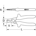 Produktbild von KSTOOLS® - 1000V Einhand-Kabelschneider, 210mm