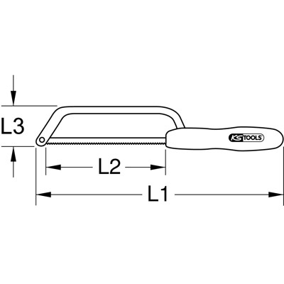 Produktbild von KSTOOLS® - Metallbügelsäge mit Schutzisolierung, 280mm