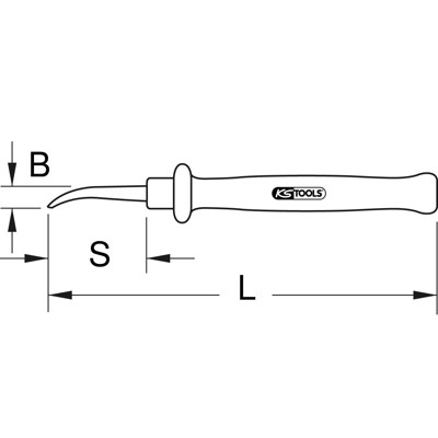 Produktbild von KSTOOLS® - Papier-Sektionsmesser mit Schutzisolierung, 210mm