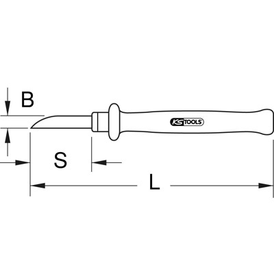 Produktbild von KSTOOLS® - Kabel-Abisoliermesser mit Schutzisolierung, 200mm