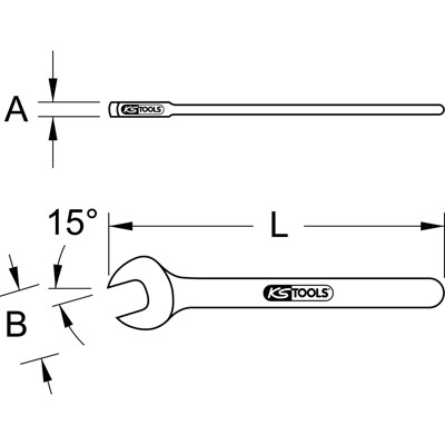 Produktbild von KSTOOLS® - Maulschlüssel mit Schutzisolierung, 22mm