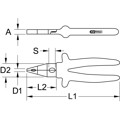 Produktbild von KSTOOLS® - 1000V Kombizange, 185mm