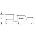 Produktbild von KSTOOLS® - 3/8" Bit-Stecknuss mit Schutzisolierung für Vielzahn(XZN®)-Schrauben