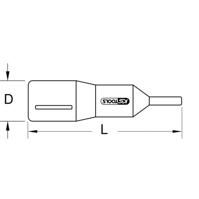 Produktbild von KSTOOLS® - 3/8" Bit-Stecknuss mit Schutzisolierung für Vielzahn(XZN®)-Schrauben