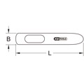 Produktbild von KSTOOLS® - Bördelmeißel, 25 x 140mm