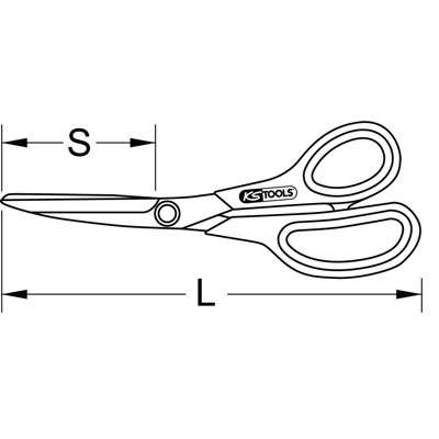 Produktbild von KSTOOLS® - Universal-Werkstattschere, 220mm