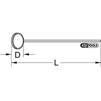 Produktbild von KSTOOLS® - Mechaniker-Spiegel, 27mm