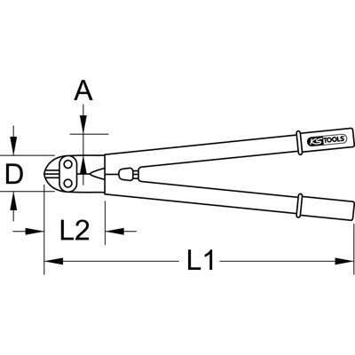 Produktbild von KSTOOLS® - Bolzenschneider, geschmiedete Arme, 65mm