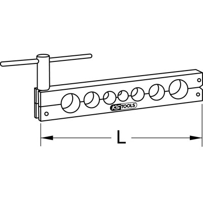 Produktbild von KSTOOLS® - Bördelleiste 10-22mm, 225mm