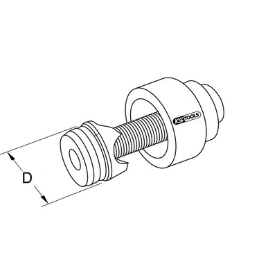 Produktbild von KSTOOLS® - Schraublochstanze mit Spanbruch, 20,4mm