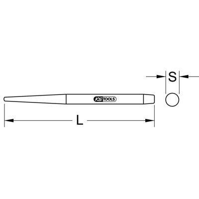 Produktbild von KSTOOLS® - Durchgangs-Paßdorn, 27mm