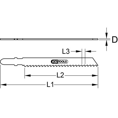 Produktbild von KSTOOLS® - Bi-Metall-Stichsägeblatt HSS 75 x 2mm, T118B, 5er-Pack