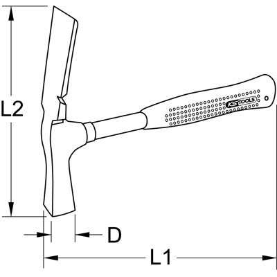 Produktbild von KSTOOLS® - Maurerhammer, Berliner Form, 600g