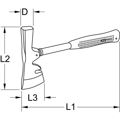 Produktbild von KSTOOLS® - Gipserbeil, 600g