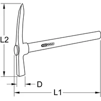 KSTOOLS Schlackehammer 140.1220 Produktbild