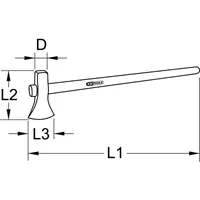 KSTOOLS Spalthammer, 3000g Produktbild
