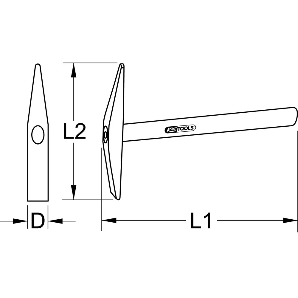 KSTOOLS Schweißer-Pickhammer, 300g Produktbild img6 L