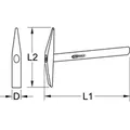 KSTOOLS Schweißer-Pickhammer, 300g Produktbild img6 S