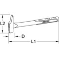 Produktbild von KSTOOLS® - Schreinerhammer, französische Form, 200g