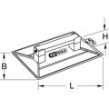 Produktbild von KSTOOLS® - ABS-Reibebrett, rechteckig, 120x200mm