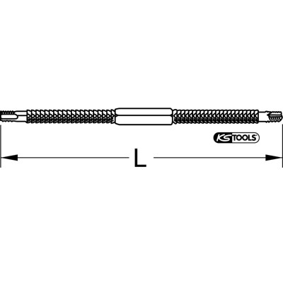 Produktbild von KSTOOLS® - Gewindefeile, metrisch, 230mm