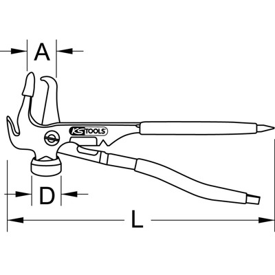 Produktbild von KSTOOLS® - Reifendienstzange, 250mm