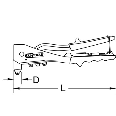 Produktbild von KSTOOLS® - Standard-Handnietzange, 270mm