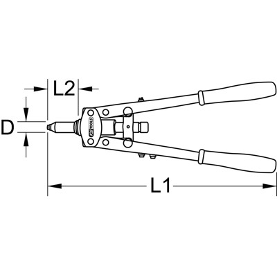 Produktbild von KSTOOLS® - Universal-Nietzange, 510mm