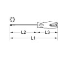 Produktbild von KSTOOLS® - ERGOTORQUEplus Schraubendreher, T30