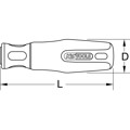 Produktbild von KSTOOLS® - Feilenheft, Rechteckaufnahme, 120mm