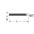 Produktbild von KSTOOLS® - Flach-Feilenblatt, Form B, 200mm, Hieb1